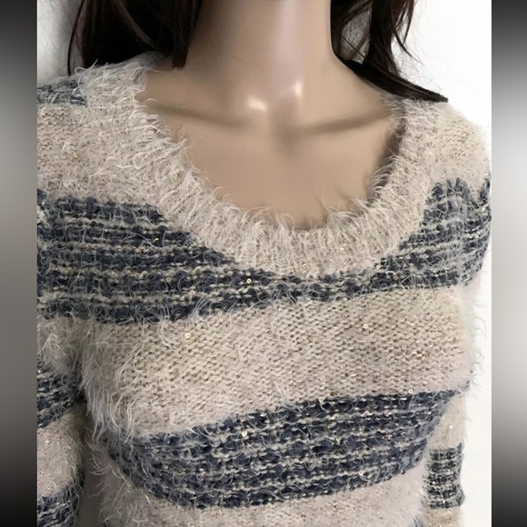 Katsuiti Beige & Gray Long Sleeve Sweater dress - Size s - Picture 3 of 9